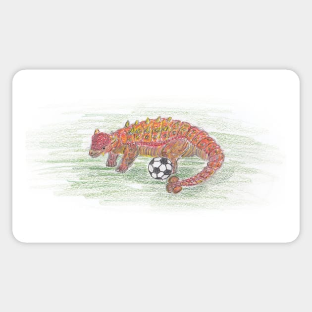 Soccer-saurus Sticker by Maris